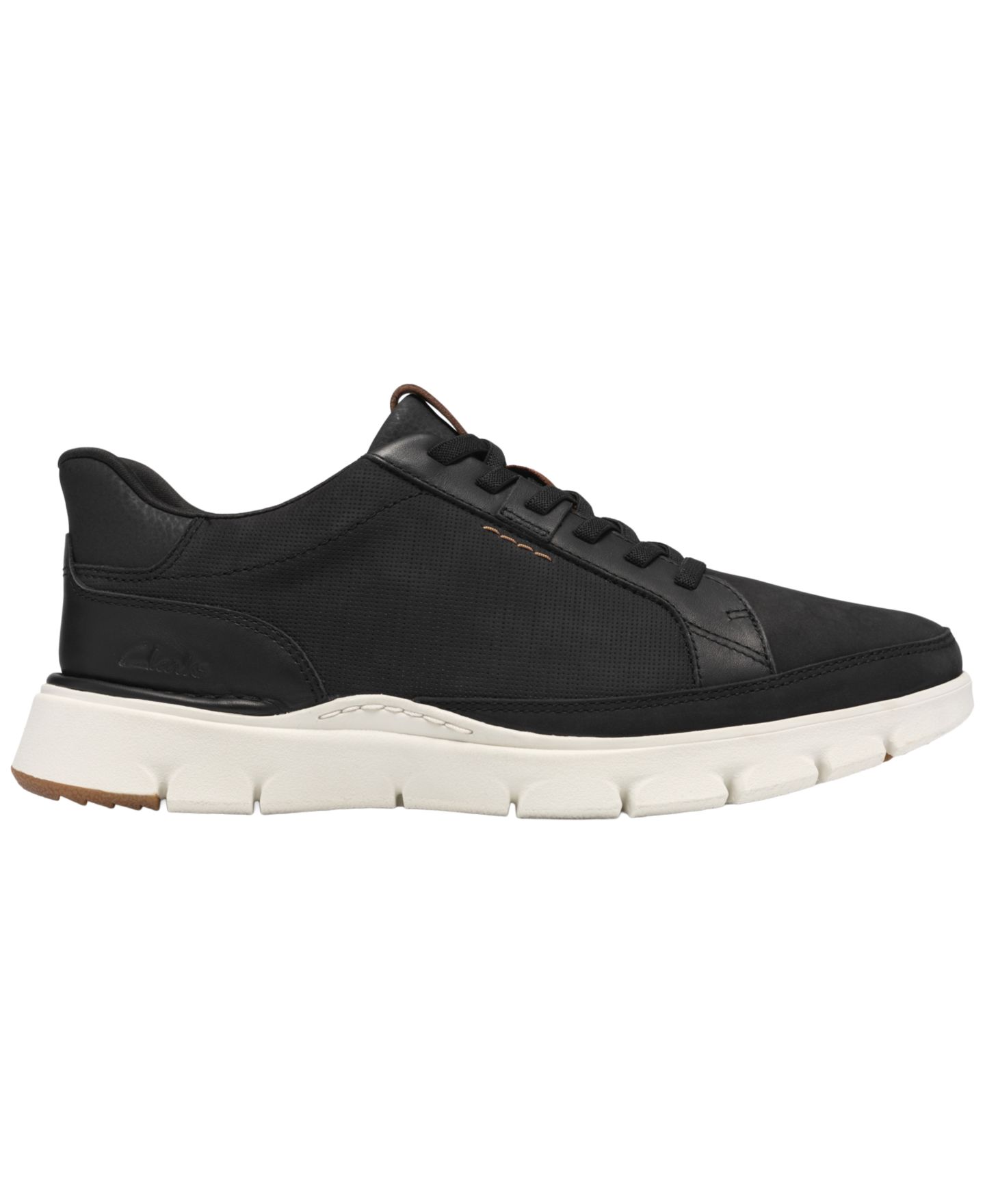 Мужские кроссовки Clarks Step 365 Lace Cloud Stepper Low Top Nubuck, цвет: Чёрный нубуковый — фото 2