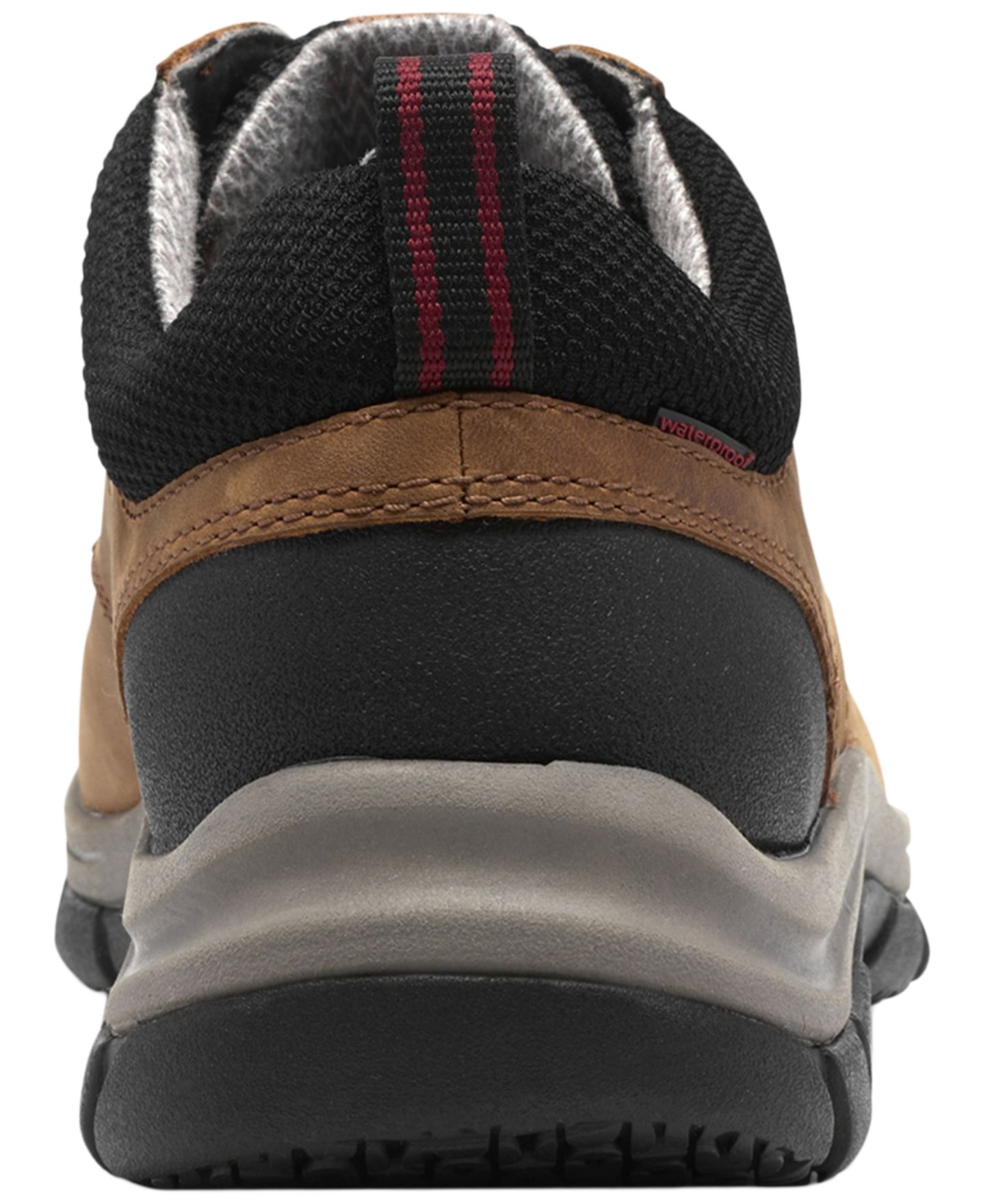 Мужские кроссовки Clarks Walpath Low Nubuck Hiking Sneakers with Arch Support, цвет: Cola Nubuc — фото 4