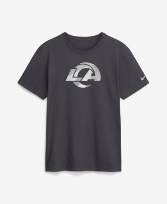 Men's Anthracite Los Angeles Rams Fractal Logo T-Shirt