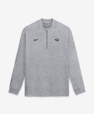 Men's Gray Georgia Bulldogs Par Raglan Tri-Blend Therma-FIT Half-Zip Pullover Sweatshirt