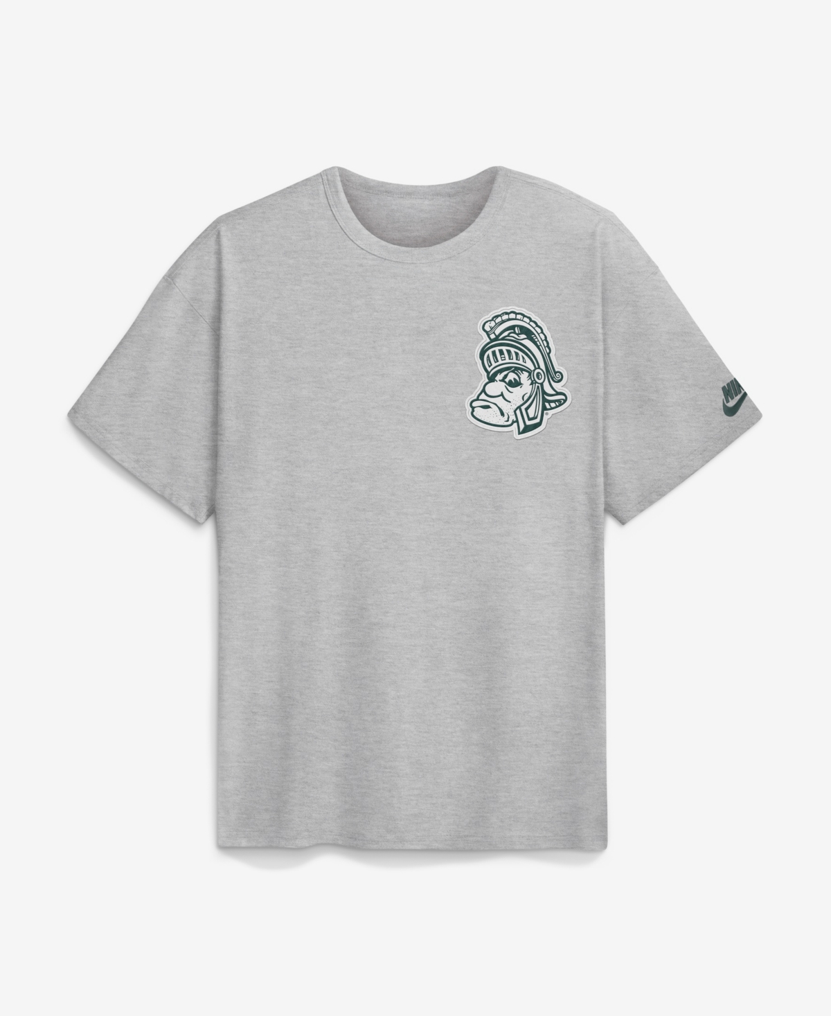 Nike Men's Heather Gray Michigan State Spartans Legacy Logo Max90 T-Shirt