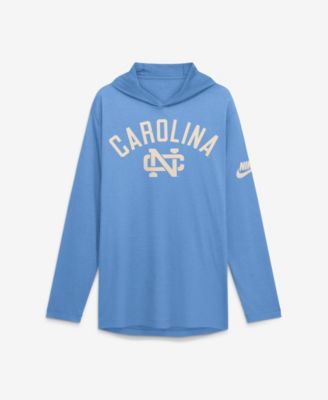 Men's Carolina Blue North Carolina Tar Heels Legacy Arch Tri-Blend Long Sleeve Hooded T-Shirt