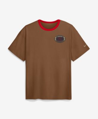 Men's Brown Ohio State Buckeyes Academic Patch Max90 T-Shirt