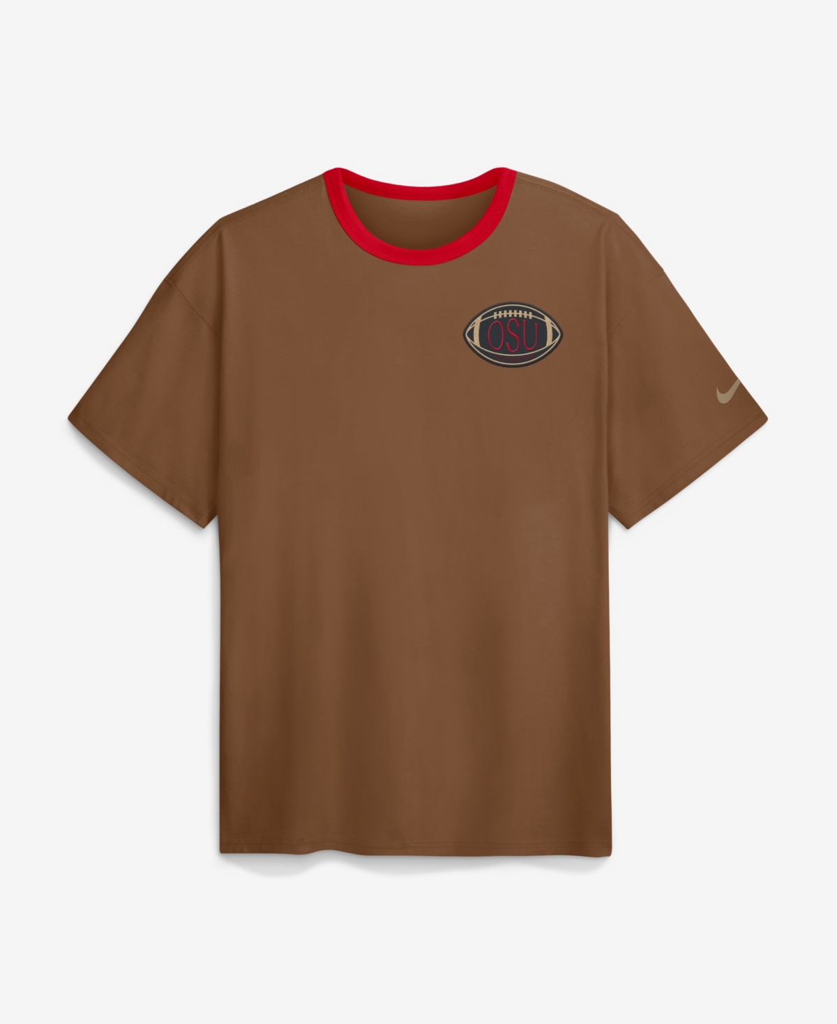 Nike Men's Brown Ohio State Buckeyes Academic Patch Max90 T-Shirt