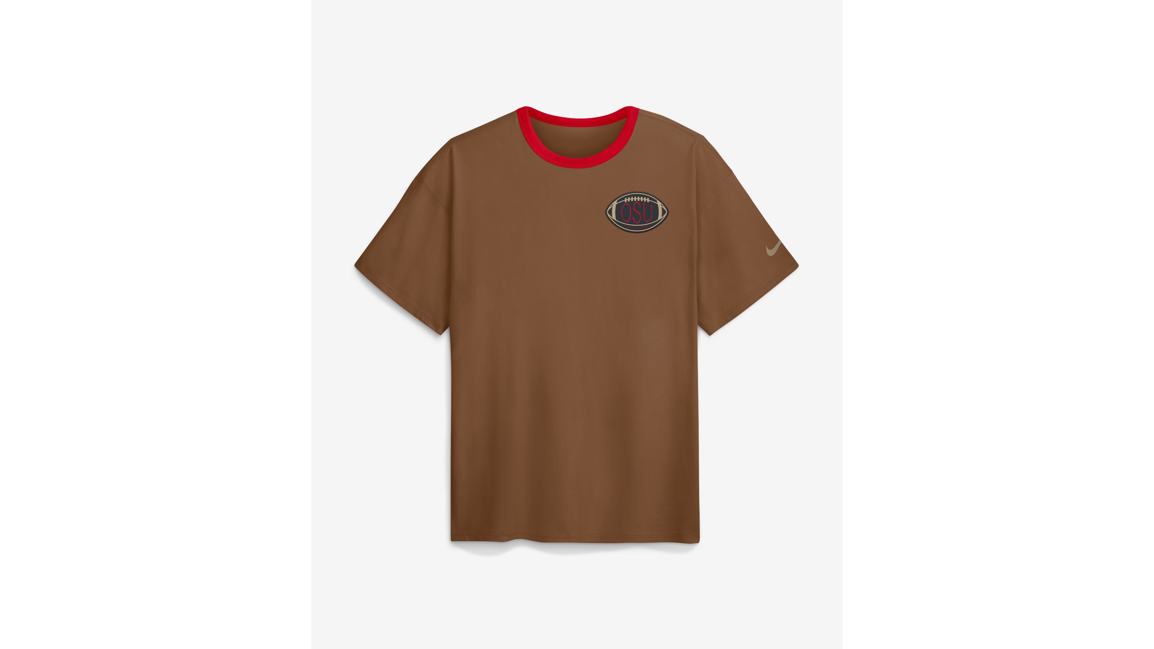 Nike Men's Brown Ohio State Buckeyes Academic Patch Max90 T-Shirt