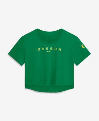 Women's Green Oregon Ducks Premium Performance Dri-FIT Cropped Top