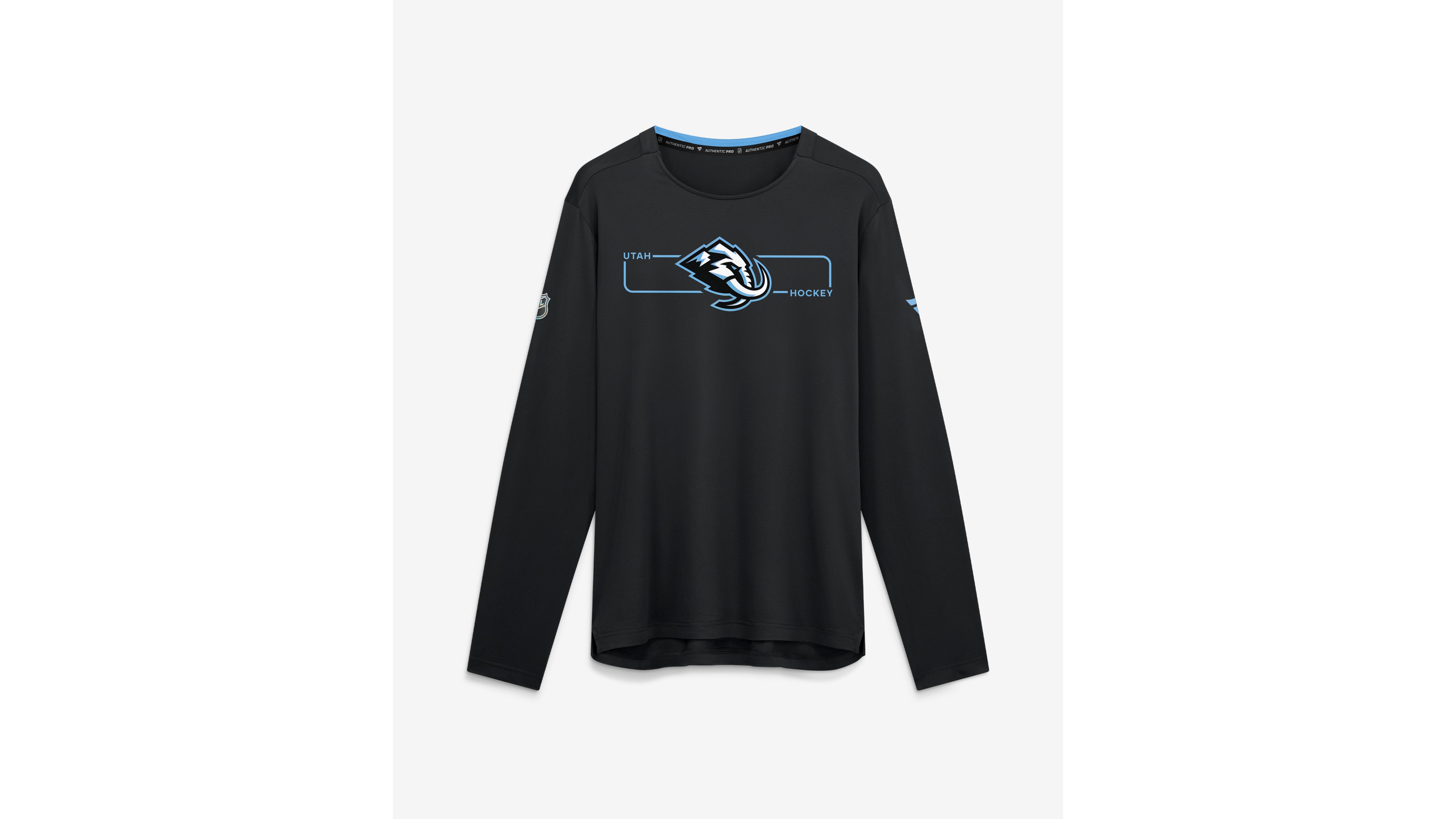 Fanatics Men's Black Utah Mammoth Authentic Pro Rink Tech Long Sleeve T-Shirt