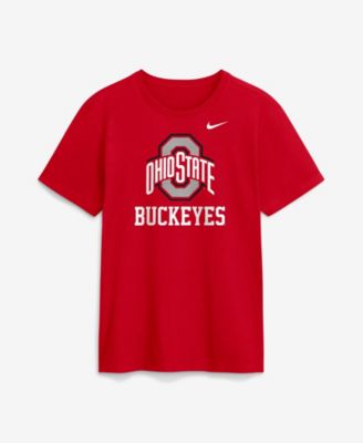 Men's Scarlet Ohio State Buckeyes Primetime Logo Mantra T-Shirt