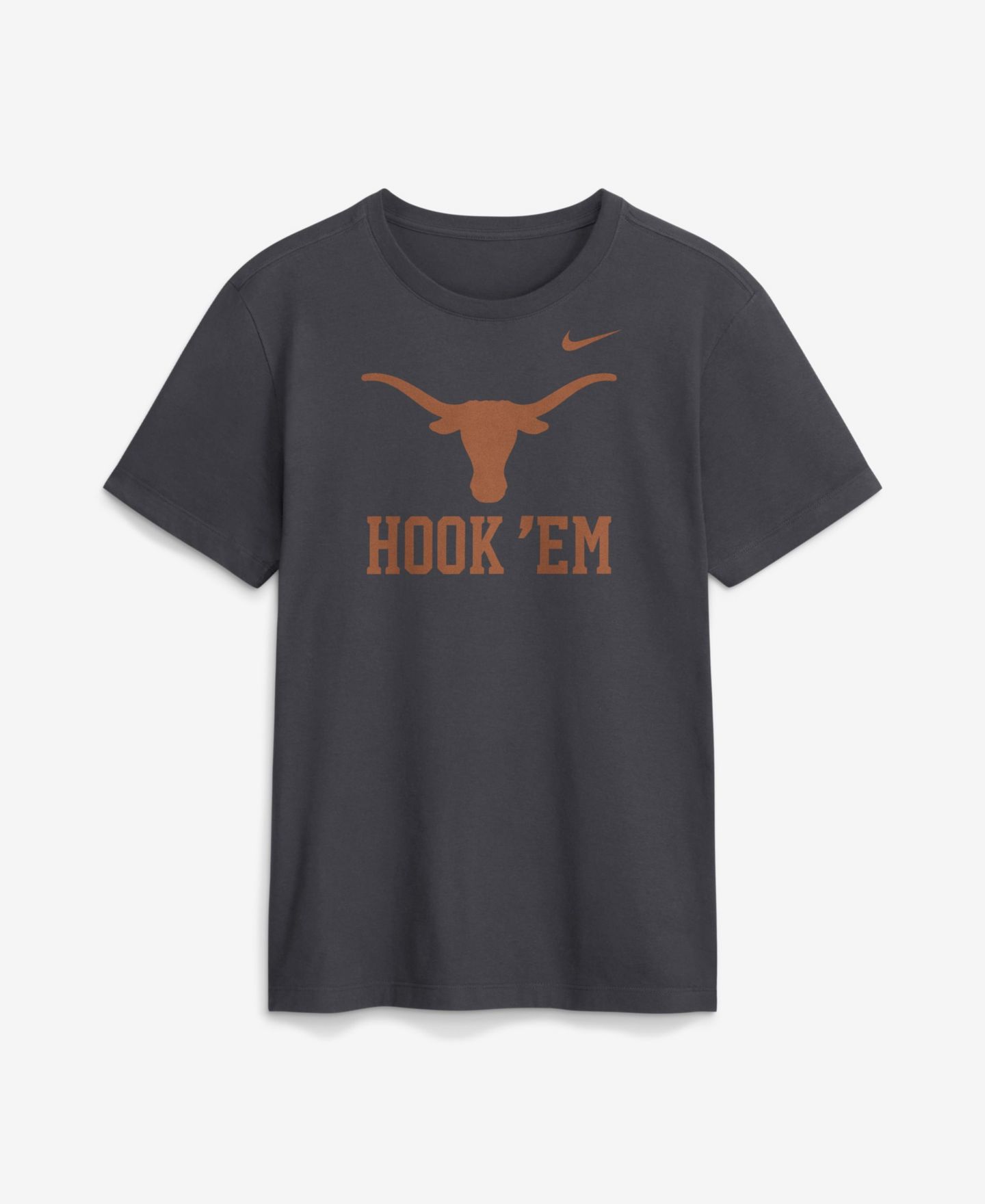 Мужская футболка Nike Anthracite Texas Longhorns Primetime Logo Mantra — фото 1