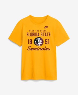 Men's  Gold Florida State Seminoles Legacy Stacked Established T-Shirt