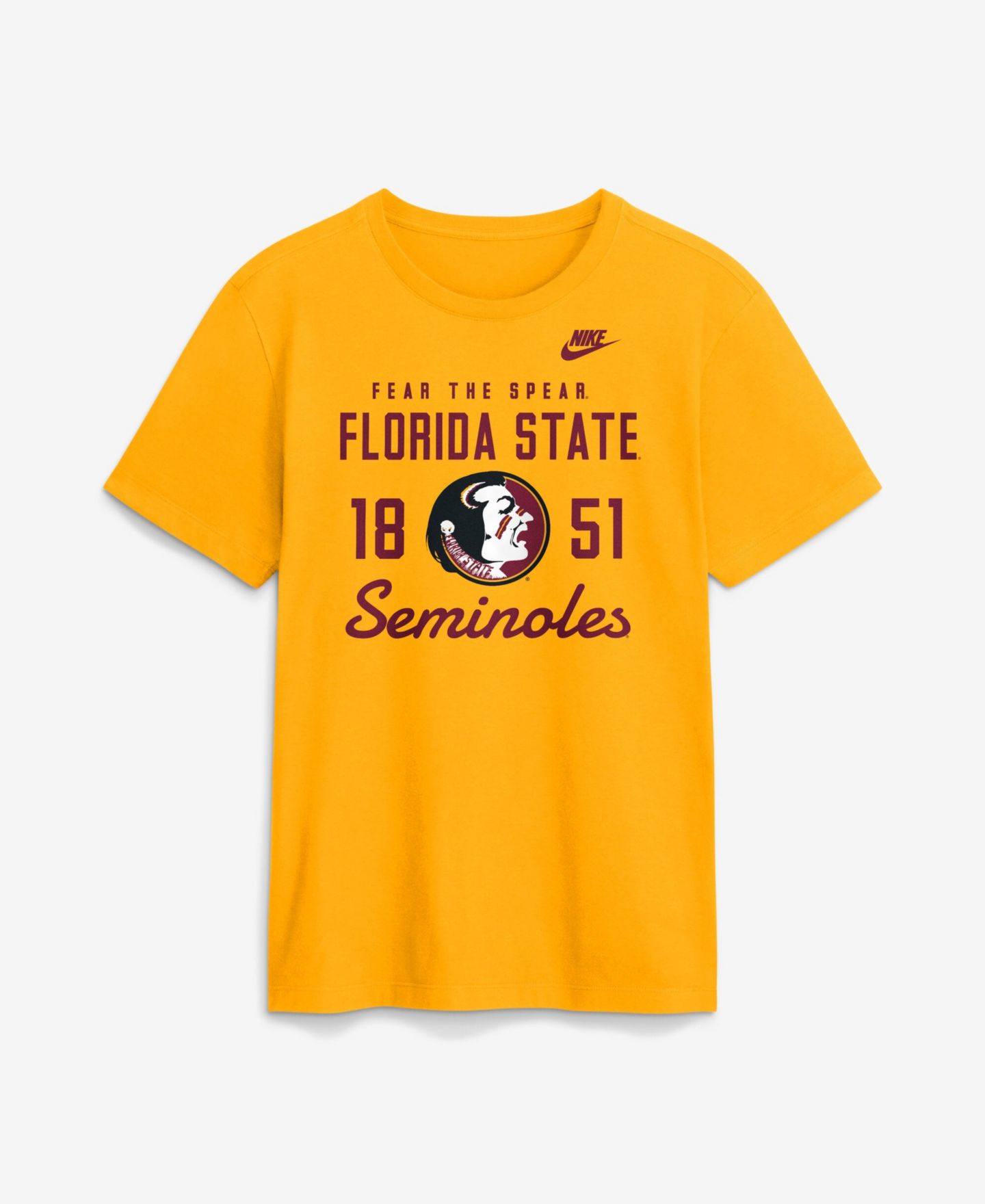 Мужская футболка Nike Gold Florida State Seminoles Legacy Stacked Established — фото 1