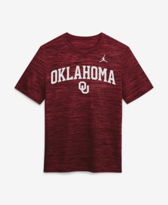 Men's  Crimson Oklahoma Sooners Primetime Arch Logo Velocity Dri-FIT T-Shirt