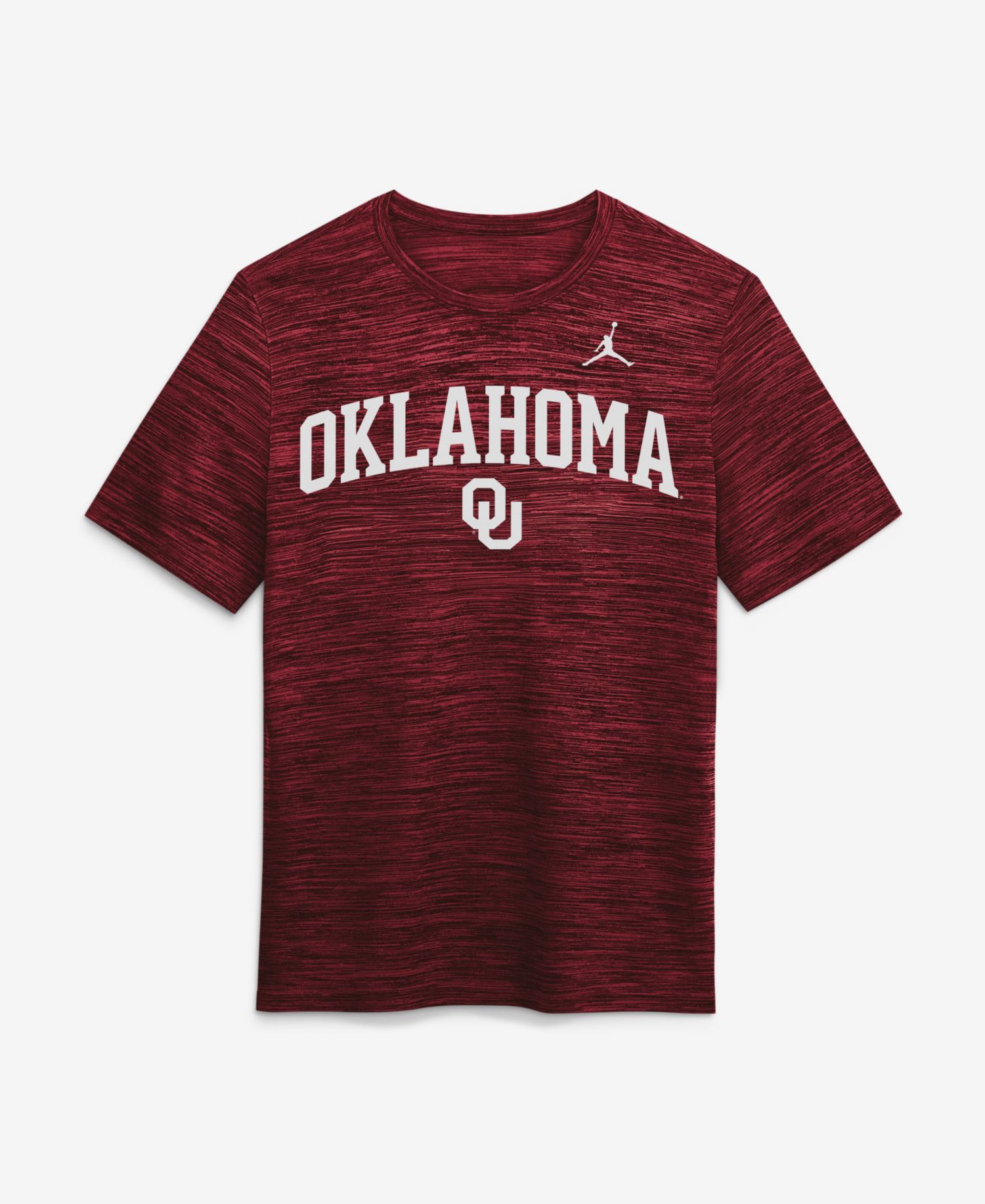 Men's Crimson Oklahoma Sooners Primetime Arch Logo Velocity Dri-FIT T-Shirt