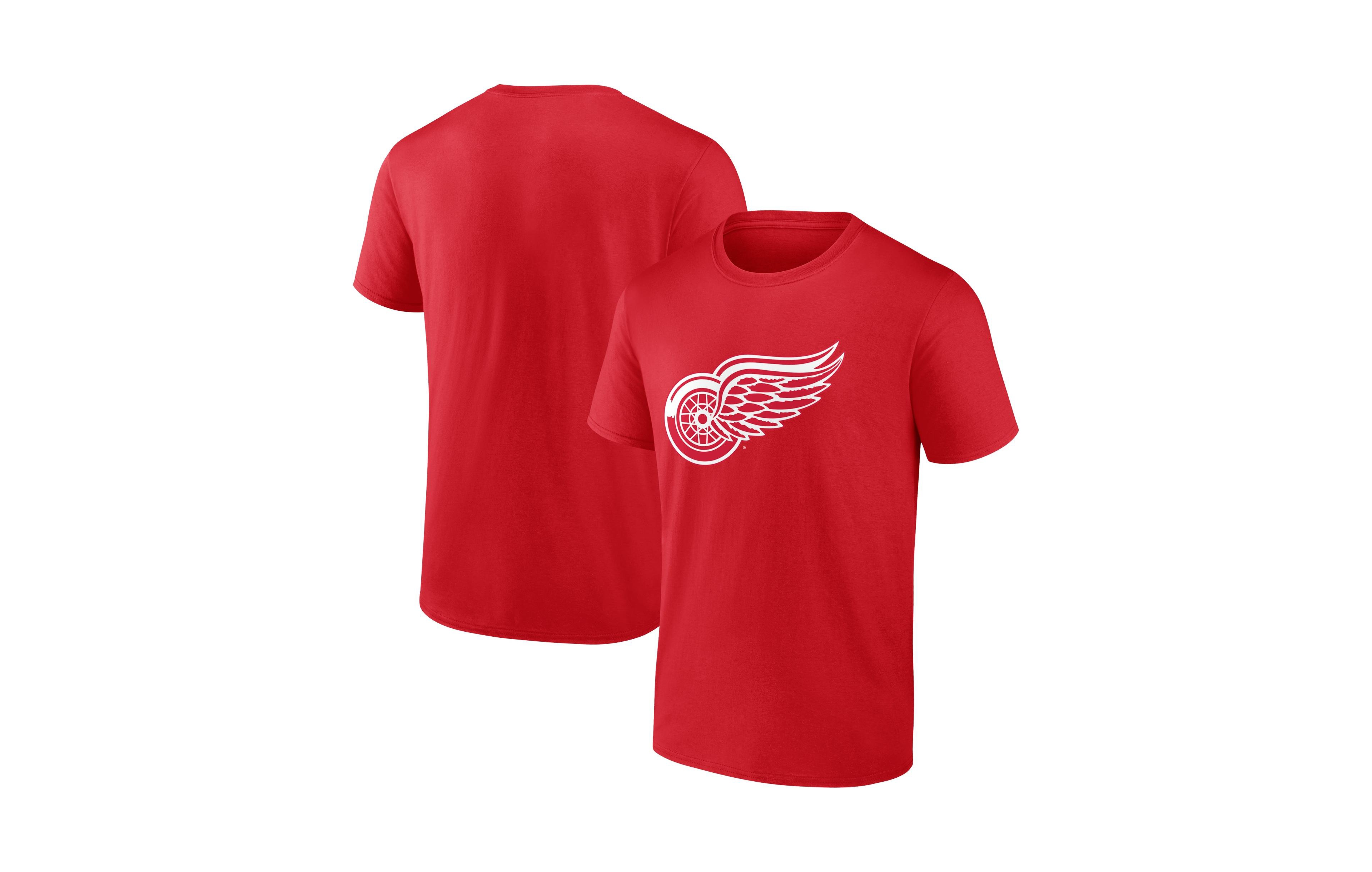 Logo Athletic Men's Red Detroit Wings Essential T-Shirt