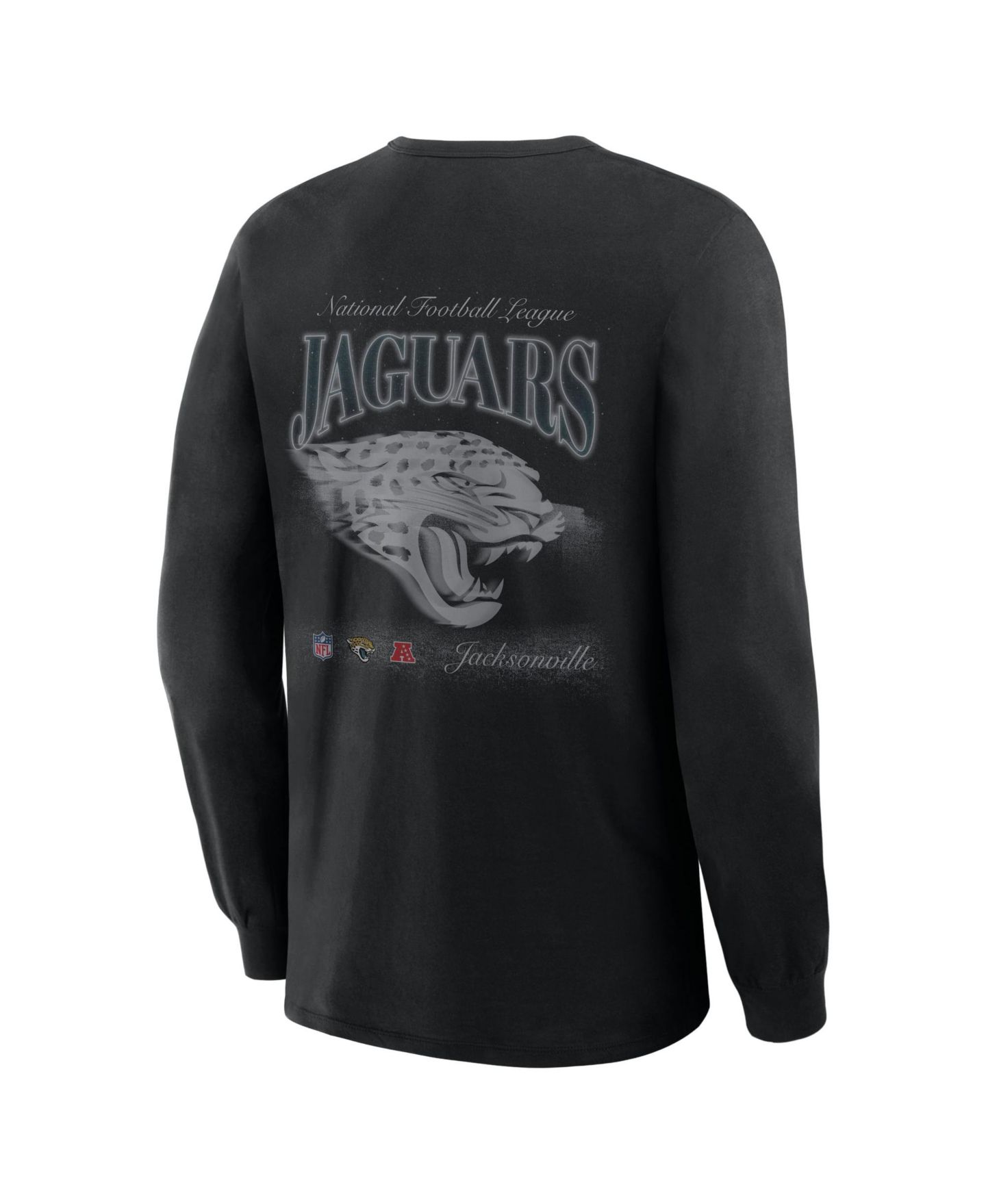 Мужская футболка Fanatics Black Jacksonville Jaguars Midnight Falls Long Sleeve — фото 4