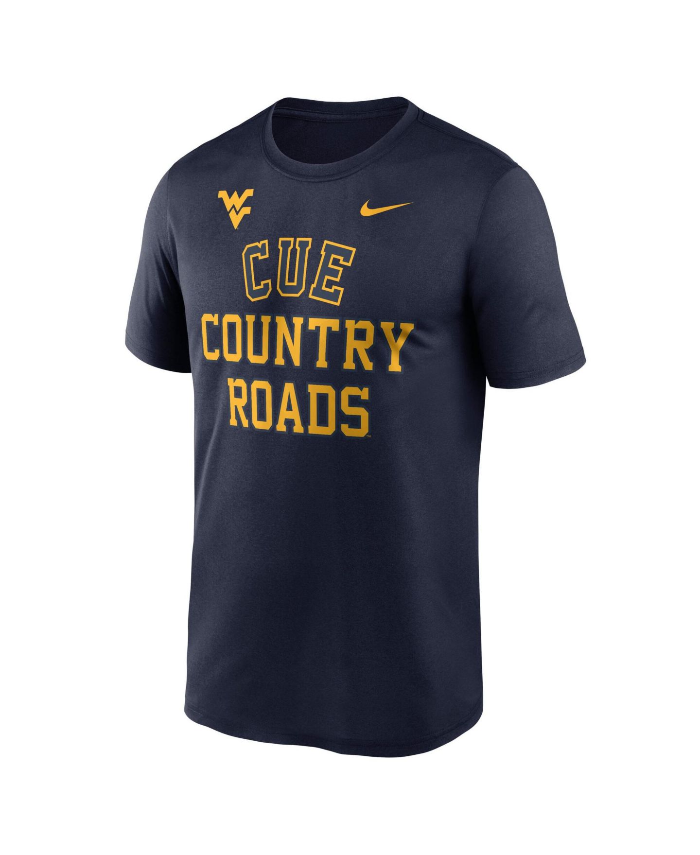 Мужская футболка Nike Navy West Virginia Mountaineers Primetime Arch Mantra Legend Dri-FIT — фото 4