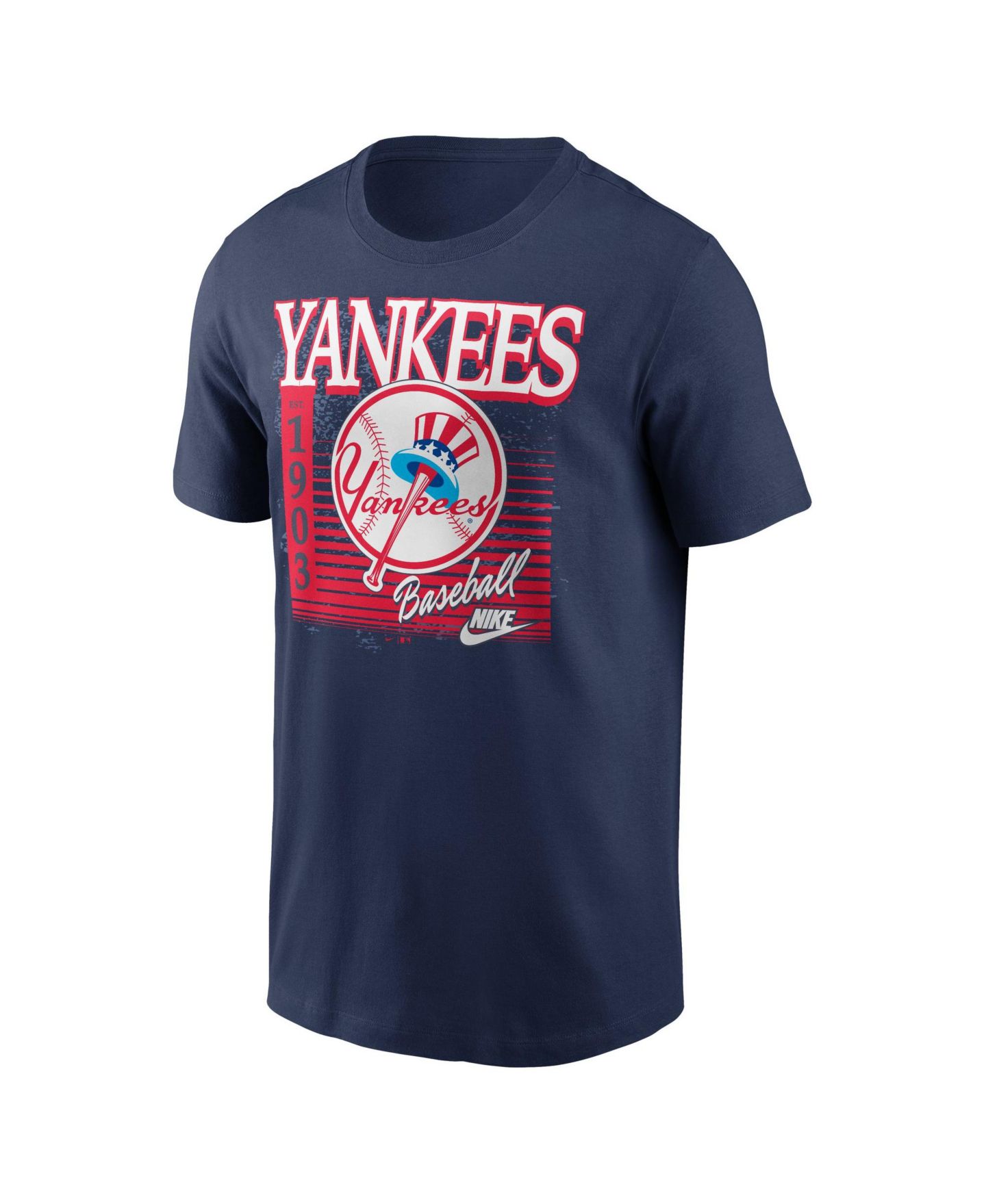 Мужская футболка Nike Navy New York Yankees Cooperstown Logo — фото 4