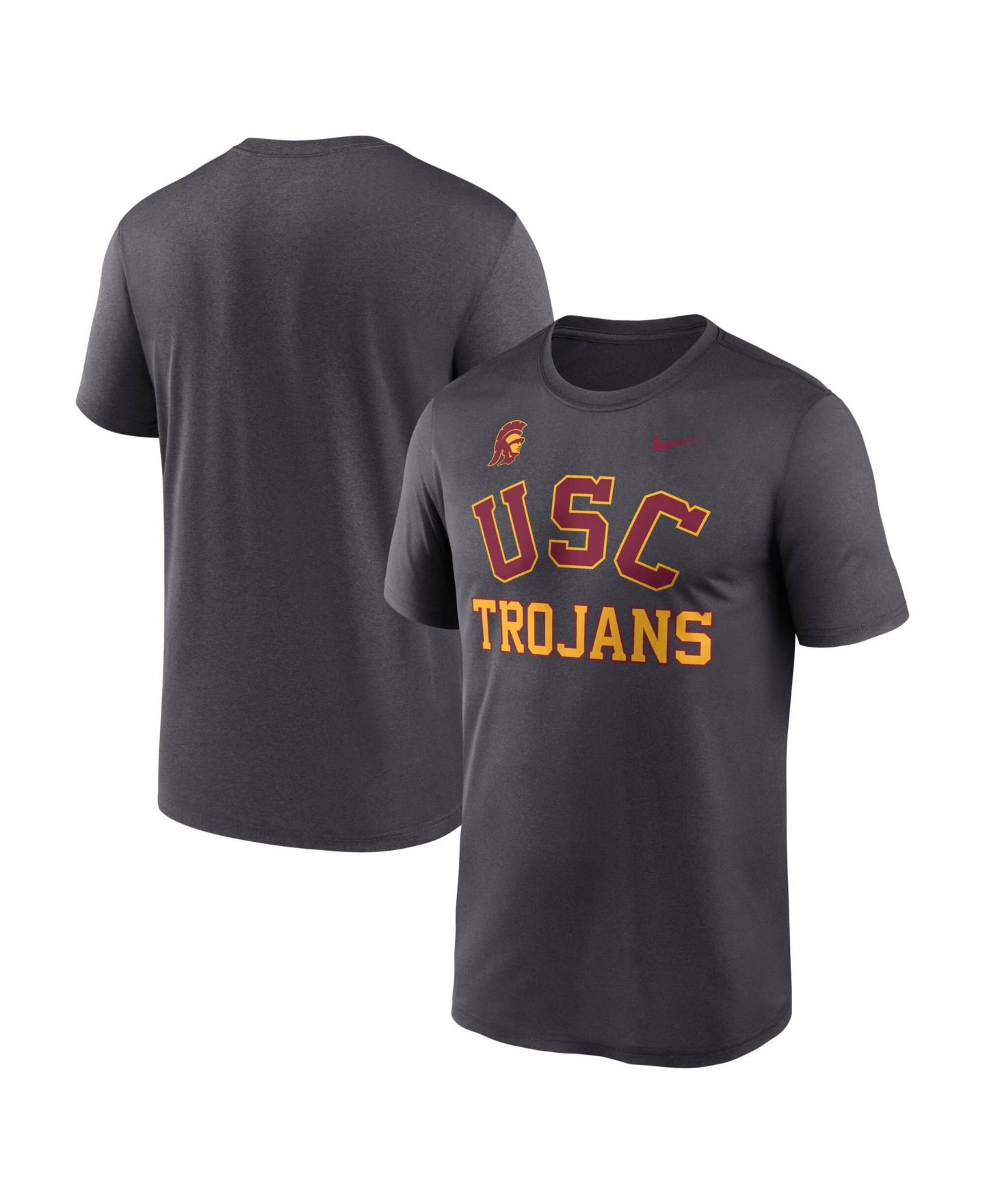 Мужская футболка Nike Anthracite USC Trojans Primetime Arch Mantra Legend Dri-FIT — фото 5