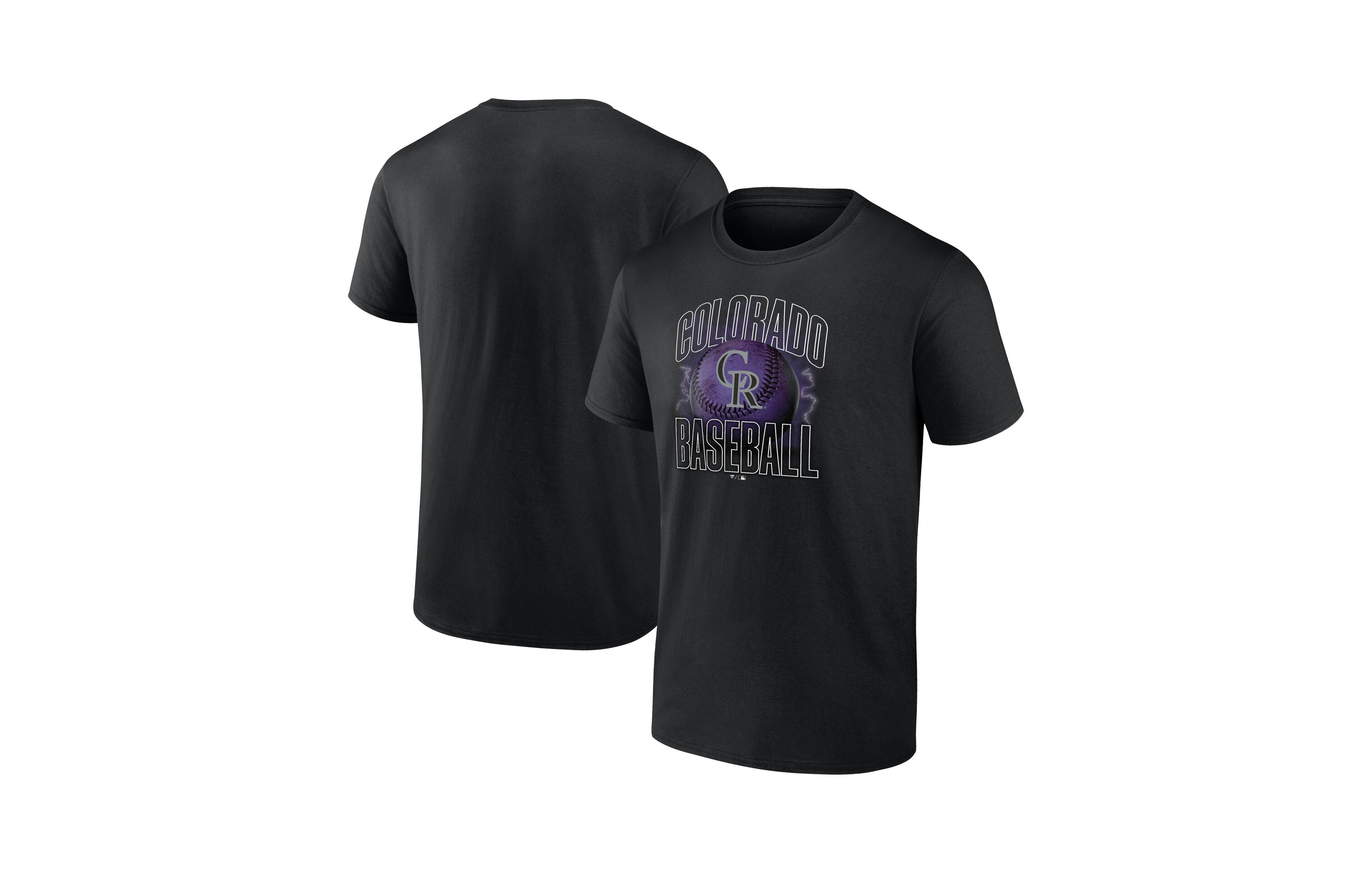 Fanatics Men's Black Colorado Rockies Match Up T-Shirt
