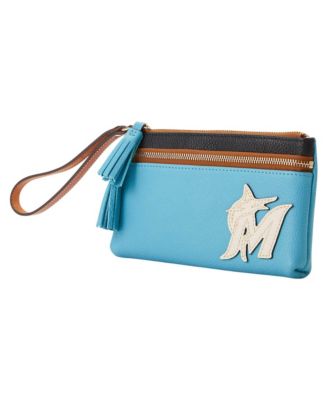 Miami Marlins Infield Double-Zip Wristlet