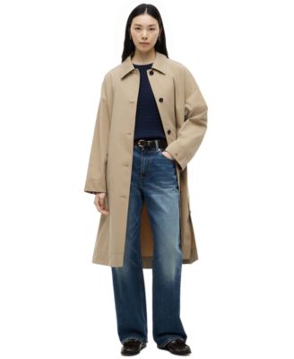 Women's Cotton Button-Front Coat