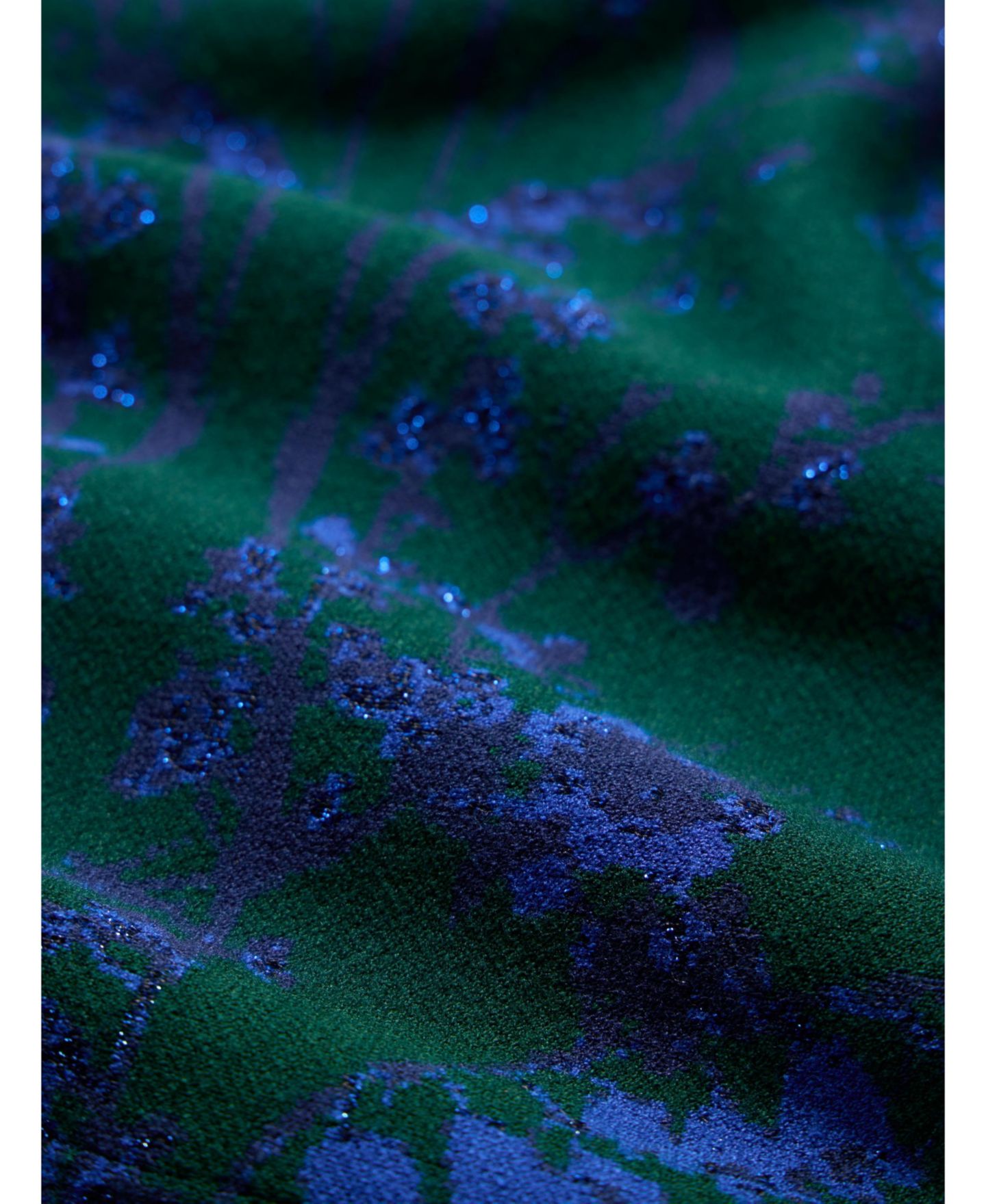 Женское платье The Fold Varenna Long-Sleeve Floral Midi, цвет: Зелёный — фото 7