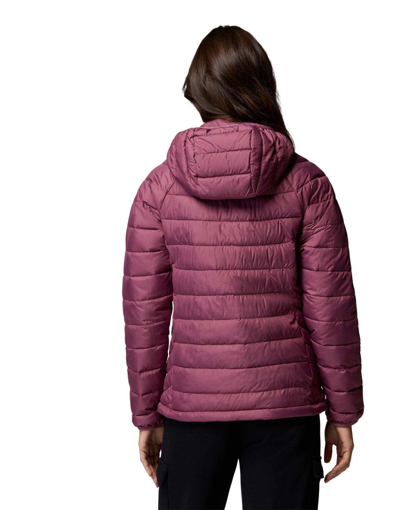 Женская куртка Columbia Powder Lite™ II Lightweight Insulated Hooded, цвет: Состаренный розовато-лиловый — фото 4