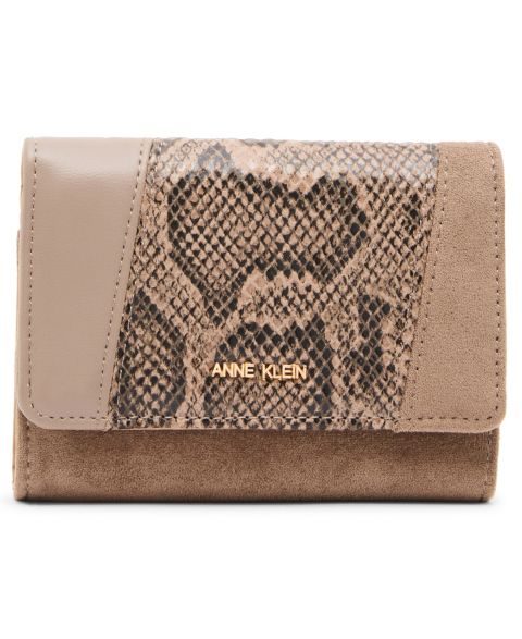 Женский кошелёк Anne Klein Trifold Flap Wallet, цвет: Бежевый