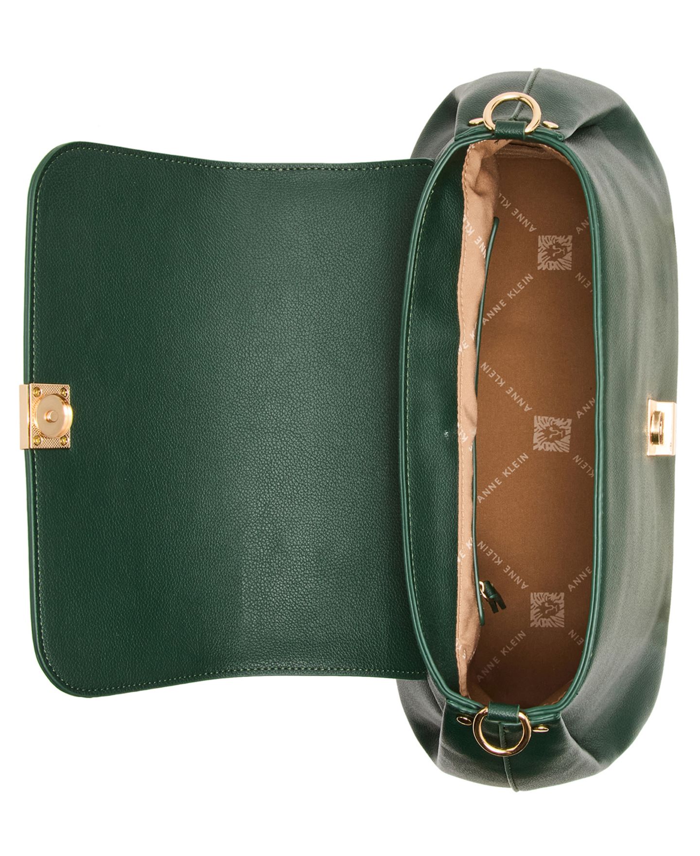 Женская сумка Anne Klein East West Medium Convertible Crossbody Satchel Handbag, цвет: Вечнозелёный — фото 4