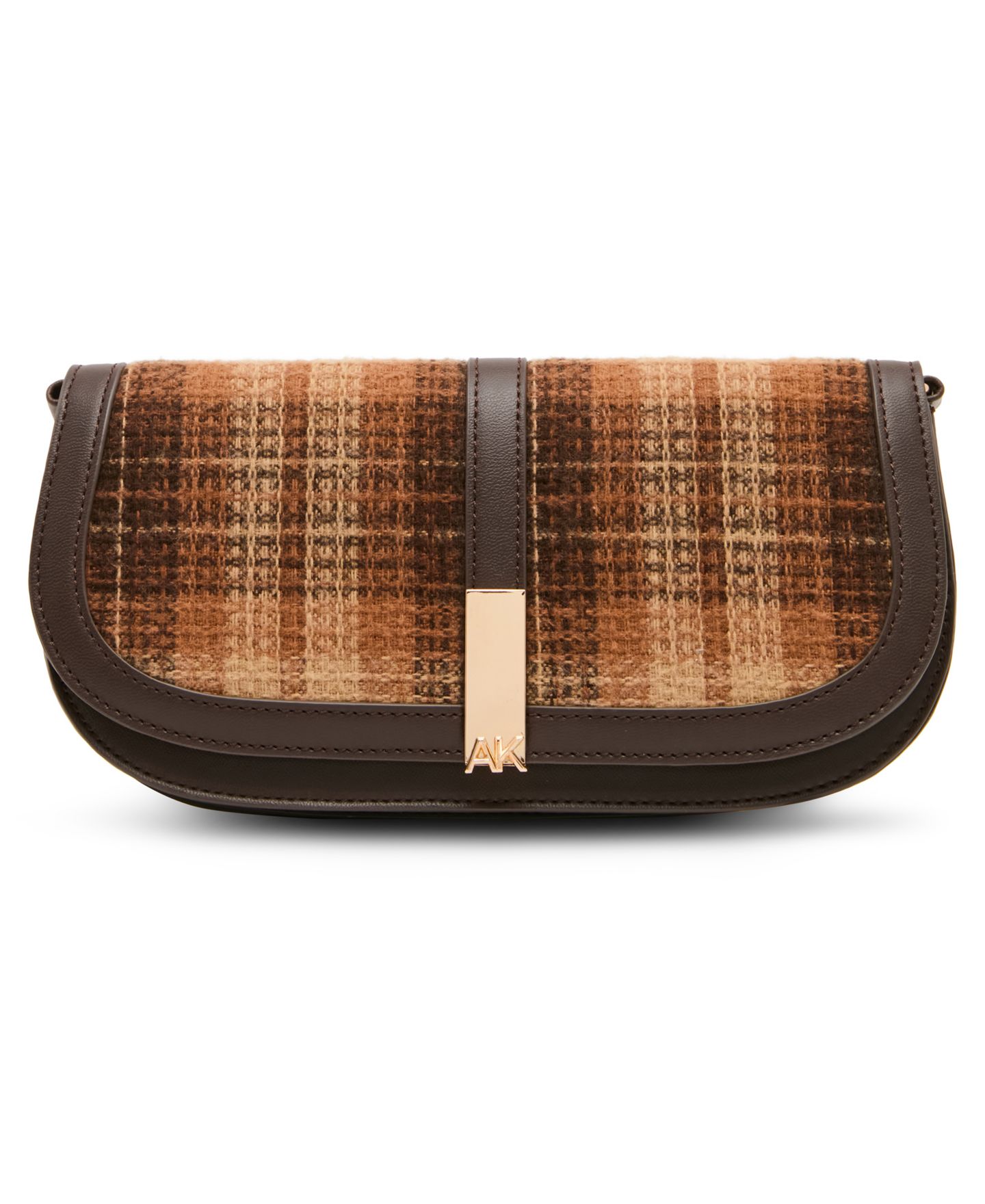 Женский клатч Anne Klein Small Evening Crossbody Clutch Handbag, цвет: Рыжевато-коричневый — фото 1