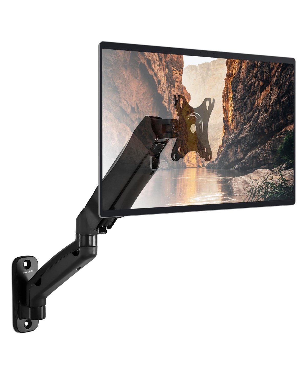Lofree Full Motion Gas Spring Single Stud Monitor Wall Mount, Compatible with 13-32" Monitors
