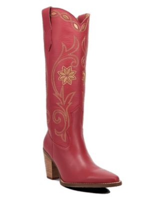 Women's Miss Daisy Knee-High Western Pointed-Toe Boots