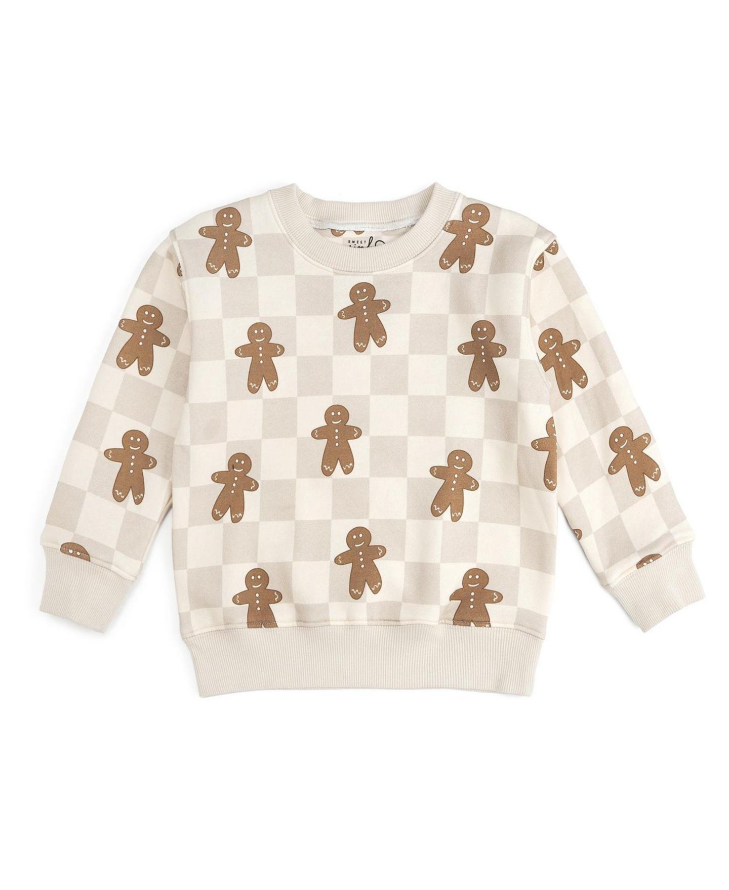 Толстовка Sweet Wink Holiday Cookie-Print для мальчиков, цвет: Слоновая кость — фото 1