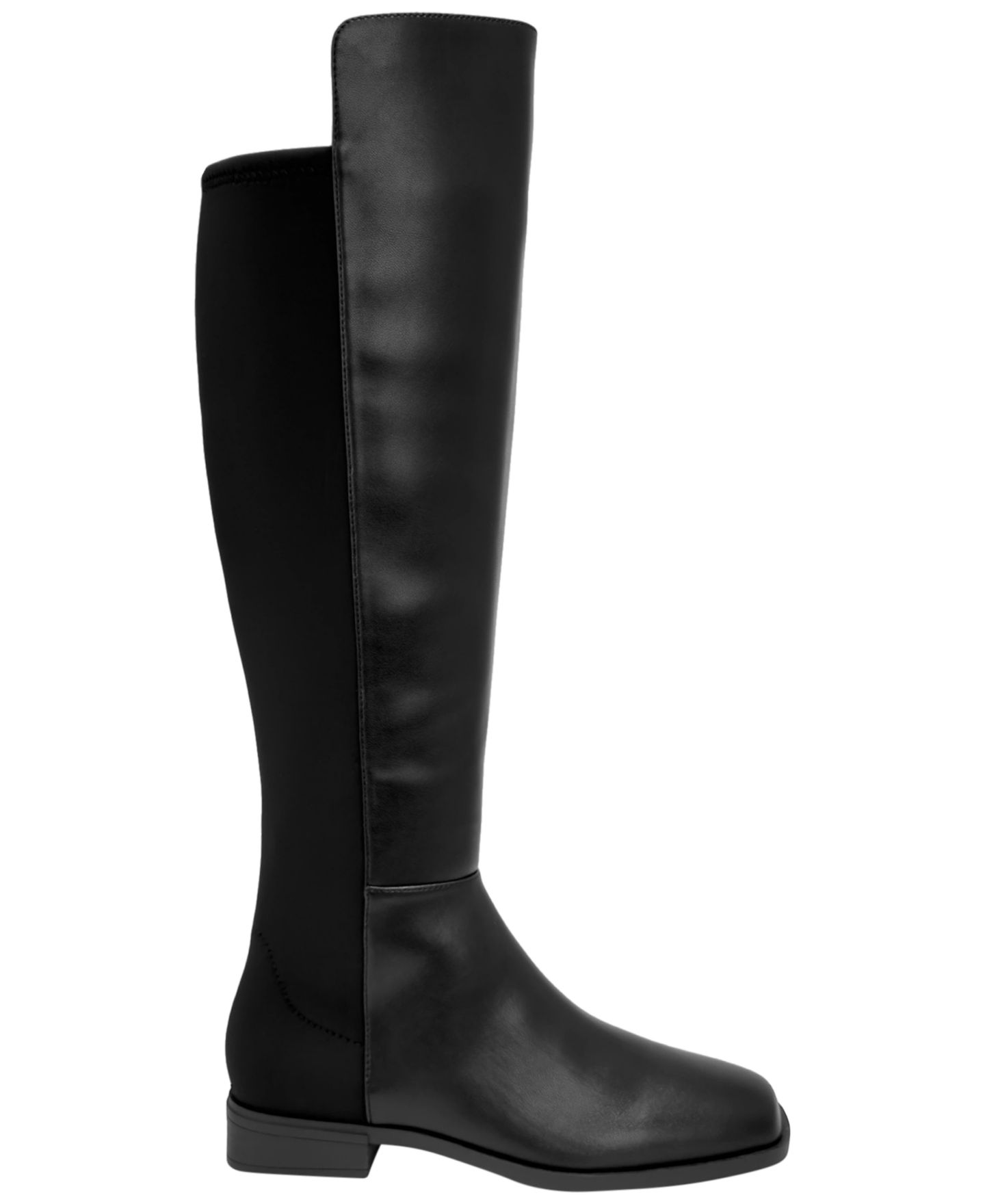Женские ботинки Aerosoles Wenell Knee-High Square-Toe Comfort, цвет: Чёрная искусственная кожа — фото 2