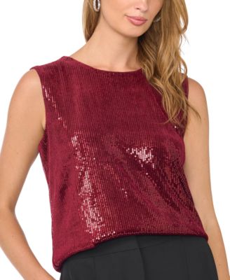 Women's Sequin Sleeveless Shell Top
