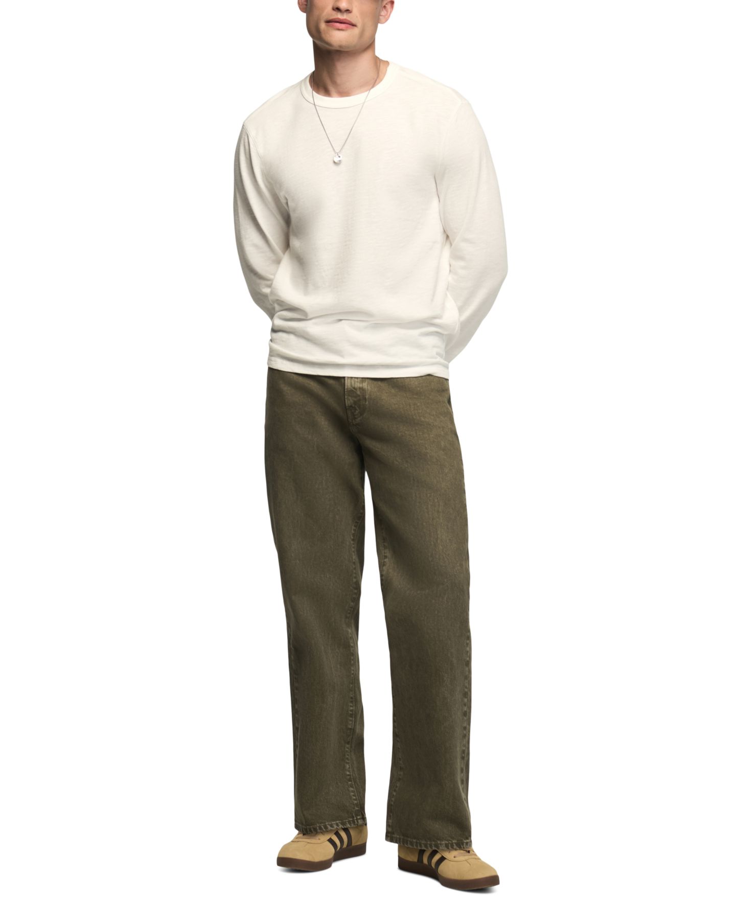 Мужские джинсы Lucky Brand 181 Relaxed-Fit Straight Mid-Rise, цвет: Шалфейный — фото 2
