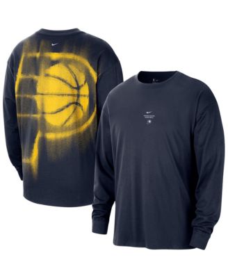 Men's Navy Indiana Pacers 2026 Standard Issue Pre-Game Performance Long Sleeve T-Shirt