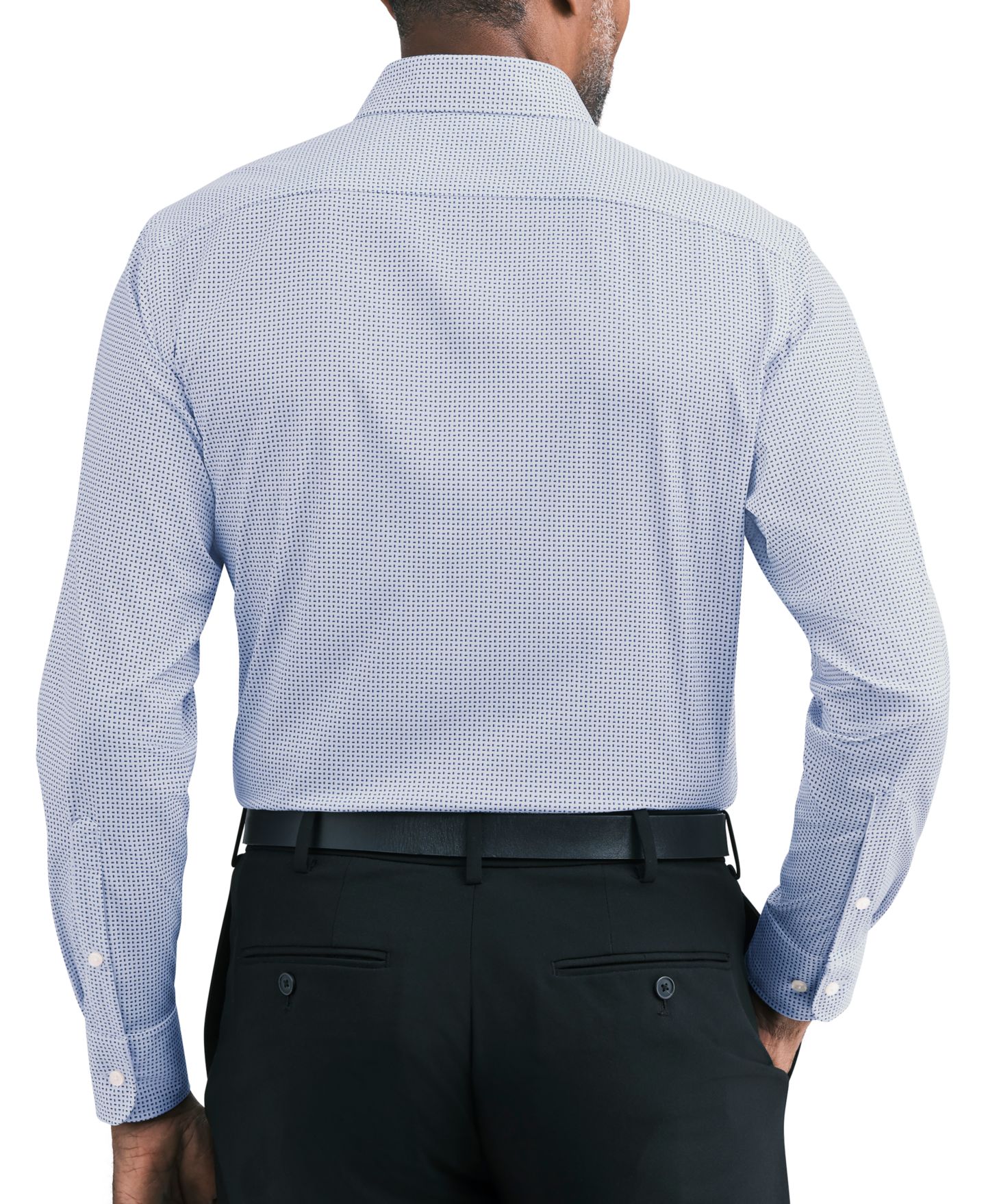 Мужская рубашка Tommy Hilfiger TH Tech Athletic-Fit Spread-Collar Dress Shirt, цвет: Белый — фото 2