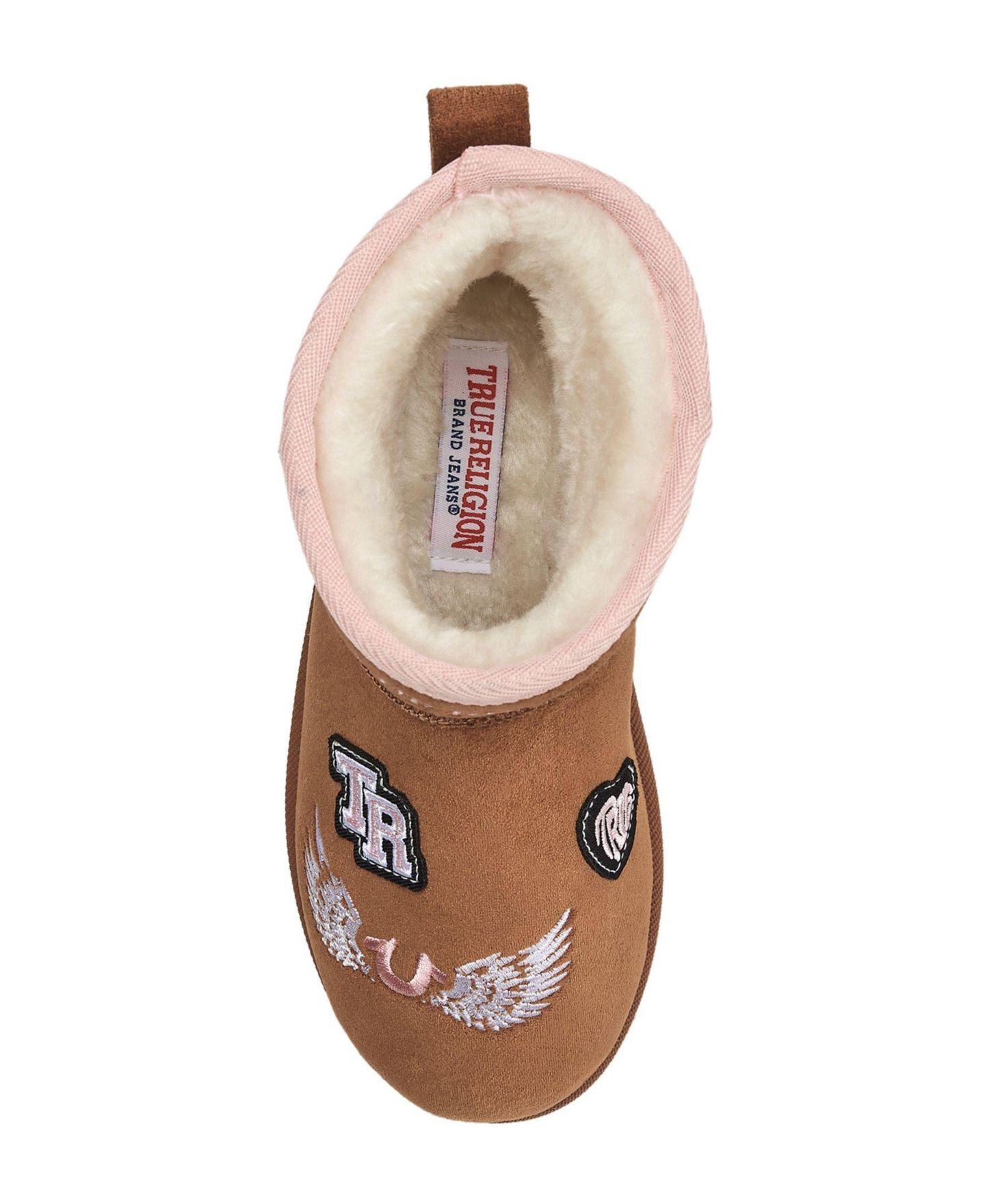 Ботинки True Religion Lizzo Logo Patch Cozy Boot для девочек, цвет: Коньячный — фото 4