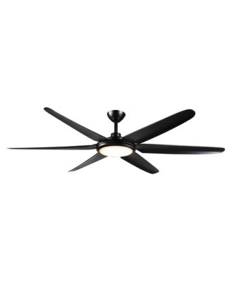65-inch Modern Large Dimmable LED Large Ceiling Fan with Remote,DC Reversible Motor