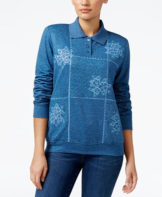 embellished polo neck