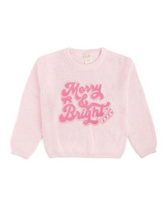 Baby Girls' Holiday Ribbed-Knit Crewneck Sweater