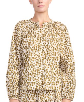 Women's Viona Balloon-Sleeve Floral-Print Blouse
