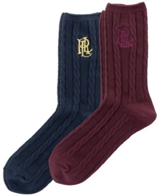 Women's Cable Knit Socks, 2-Pack