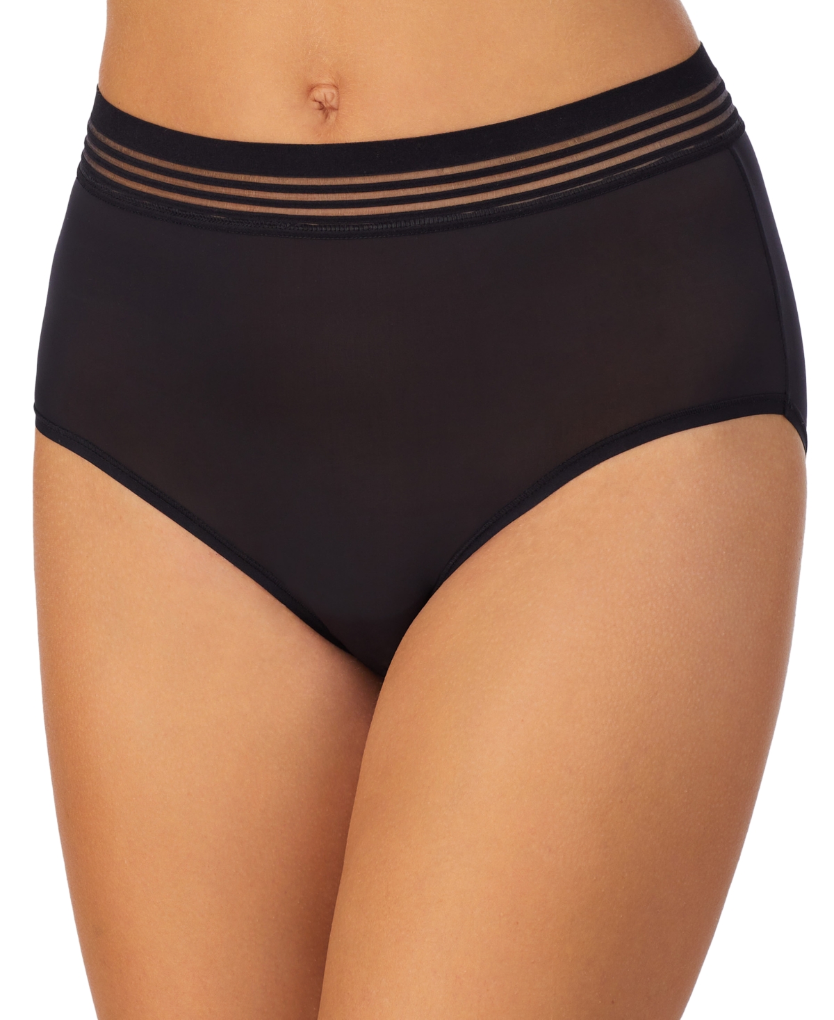 Le Mystere Women's Second Skin Brief Panty in Black | Size: Medium | HerRoom.com
