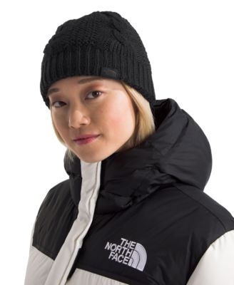 Cable-Knit Fleece-Lined Beanie