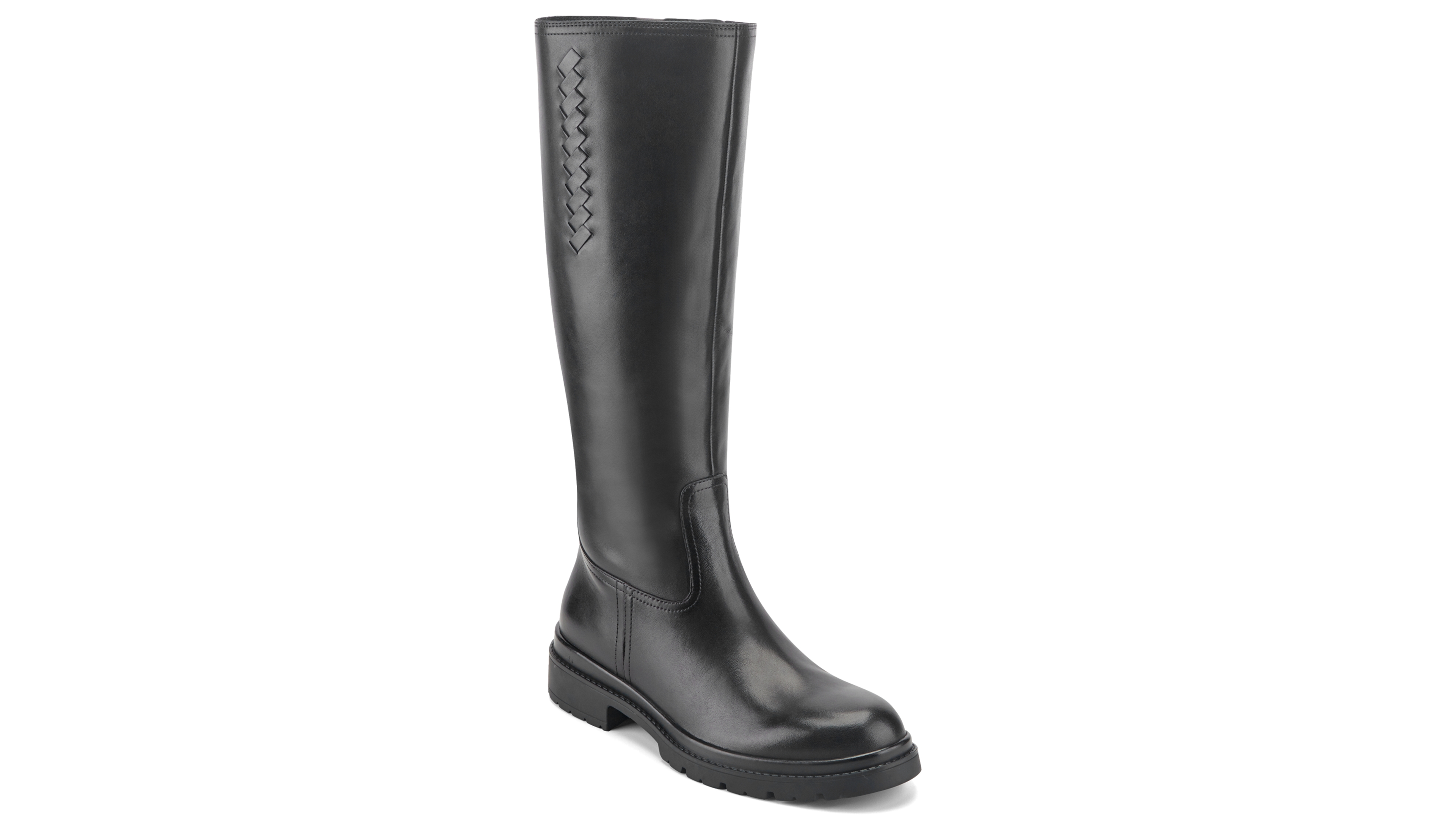 Easy Spirit Women's Petulla Tall Wide Calf Leather Riding Boots