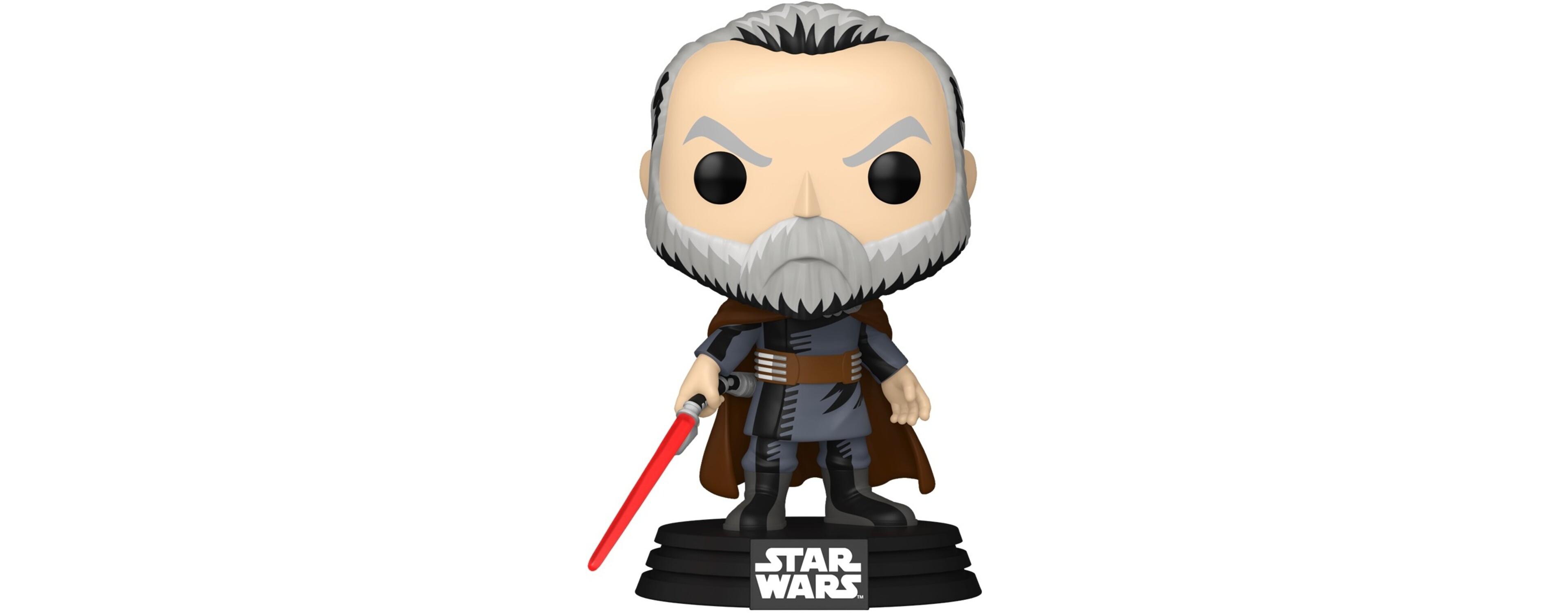 Funko Pop! Star Wars Count Dooku Retro Vinyl Bobblehead 3.6" Action Figure, Ages 3+