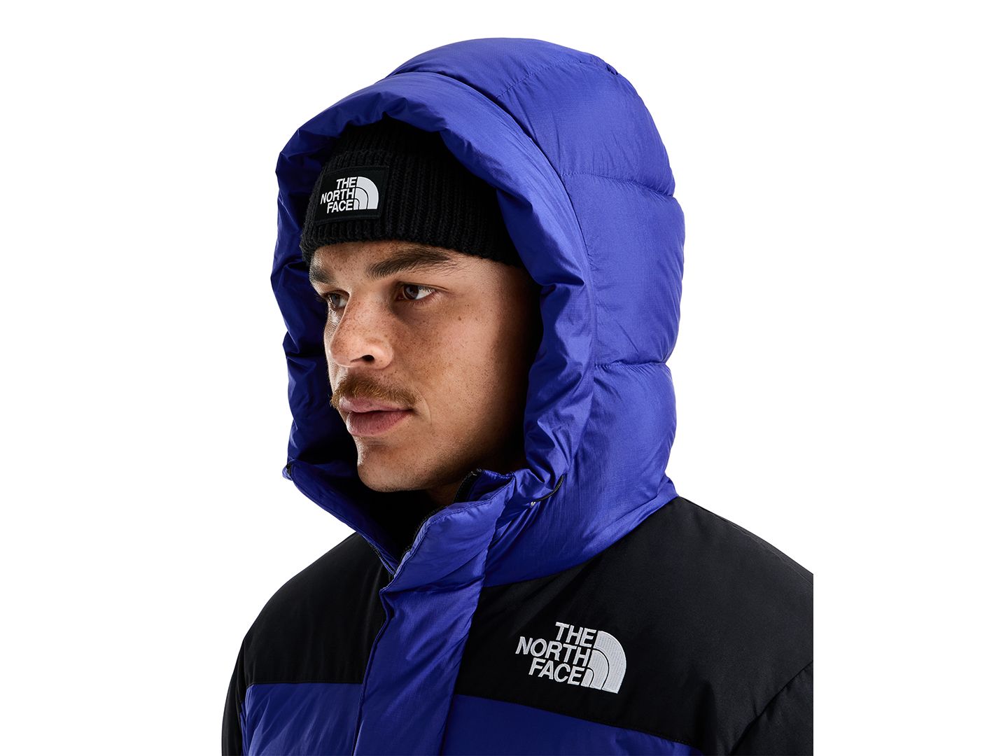 Мужская куртка The North Face Hmlyn Down Hooded Classic-Fit, цвет: Насыщенный синий / Чёрный — фото 4