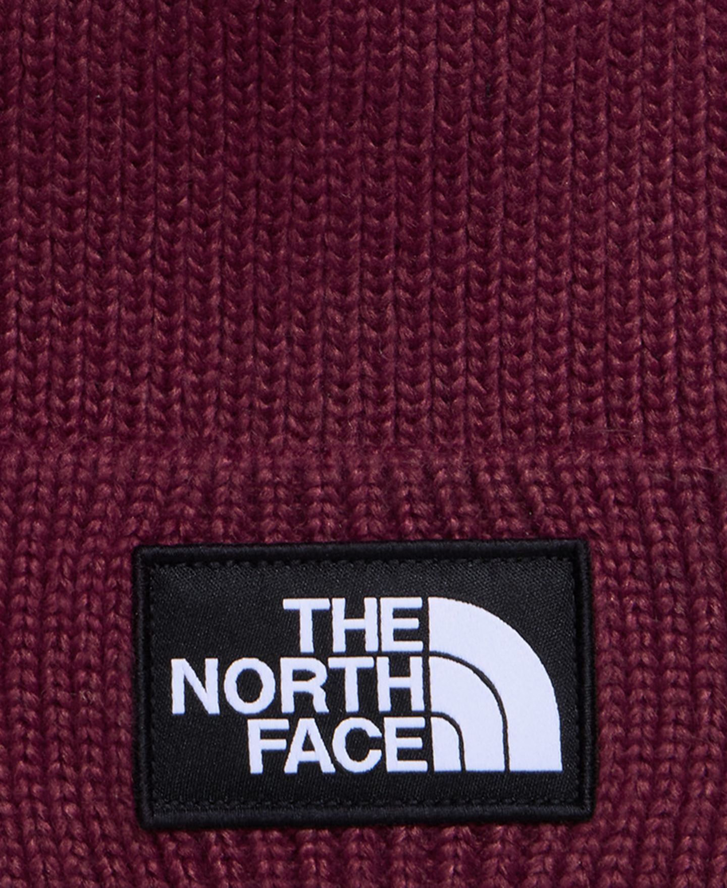 Мужская шапка The North Face Pom-Pom Rib-Knit Beanie, цвет: Бордовый — фото 2